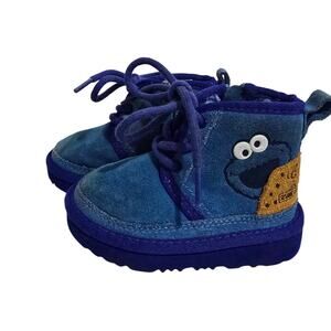 Sesame Street x Ugg Cookie Monster boots